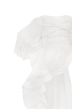 Dreamy blouse with meringue flounces in white Midnight Walk