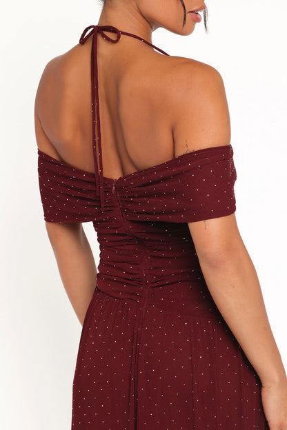 Mayven Maxi Dress Burgundy