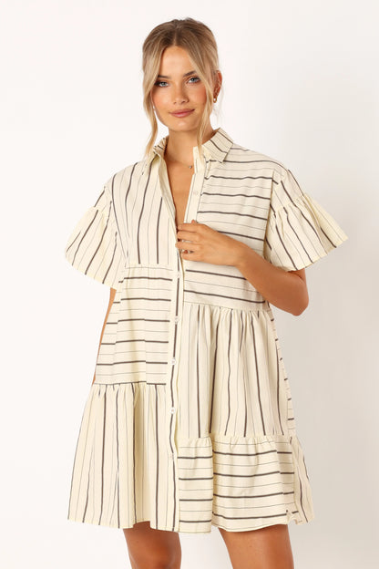 Peachy Mini Dress Beige Tan