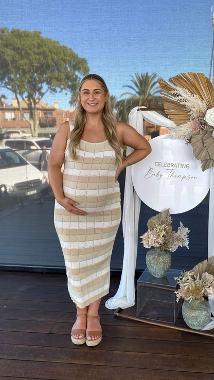 Mikayla Maxi Dress Beige