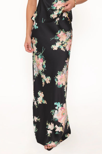 Velman Skirt Black Floral