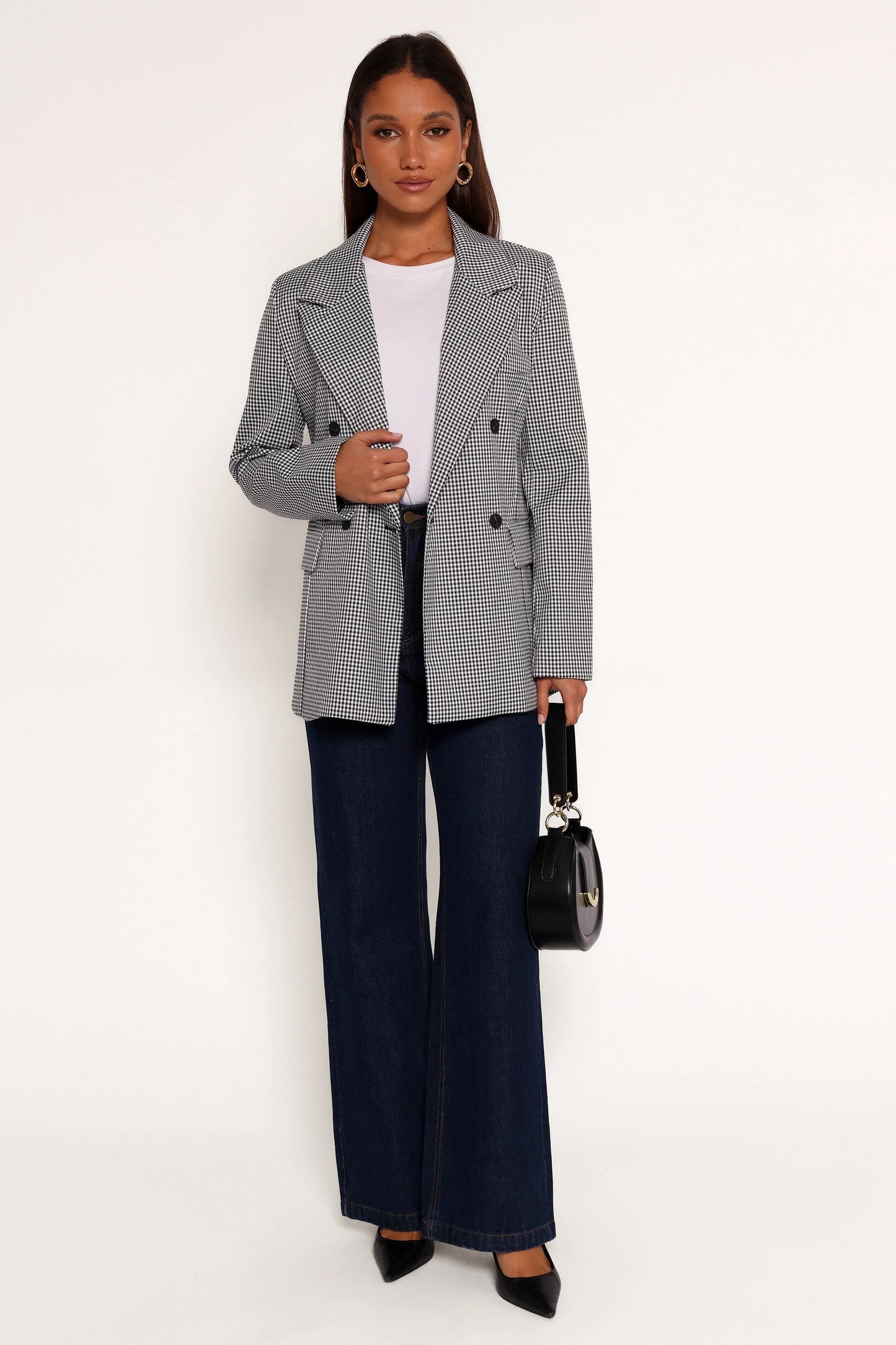 Juliette Blazer Black White