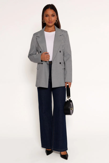 Juliette Blazer Black White