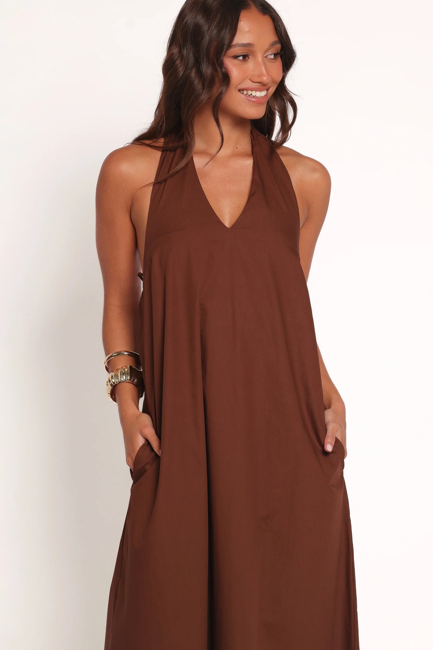 Kaida Maxi Dress Espresso