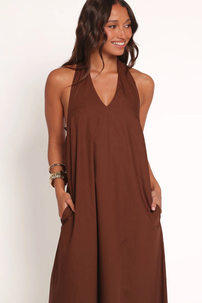 Kaida Maxi Dress Espresso