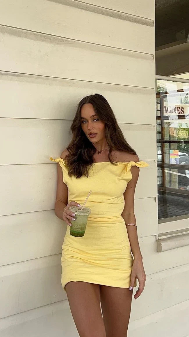 Ebbe Mini Dress Lemon
