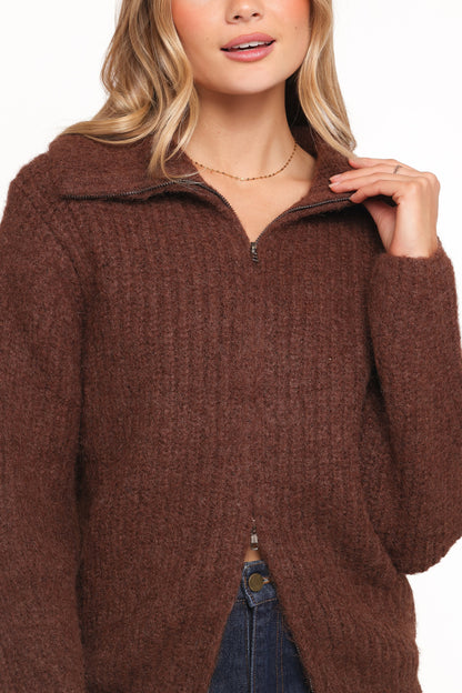 Miffy Zip Through Cardigan Chocolate