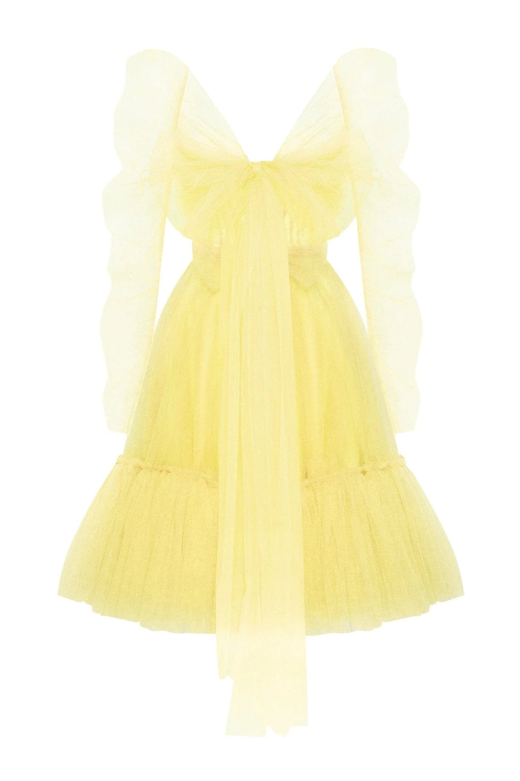 Bright Yellow tulle dress
