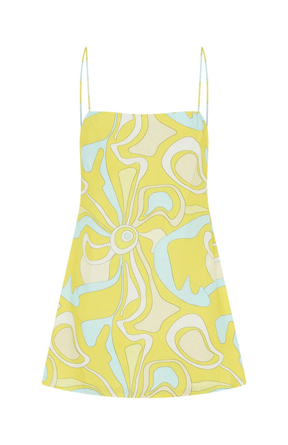 Never Lost Cami Shift Mini Dress Lemontini Fizz