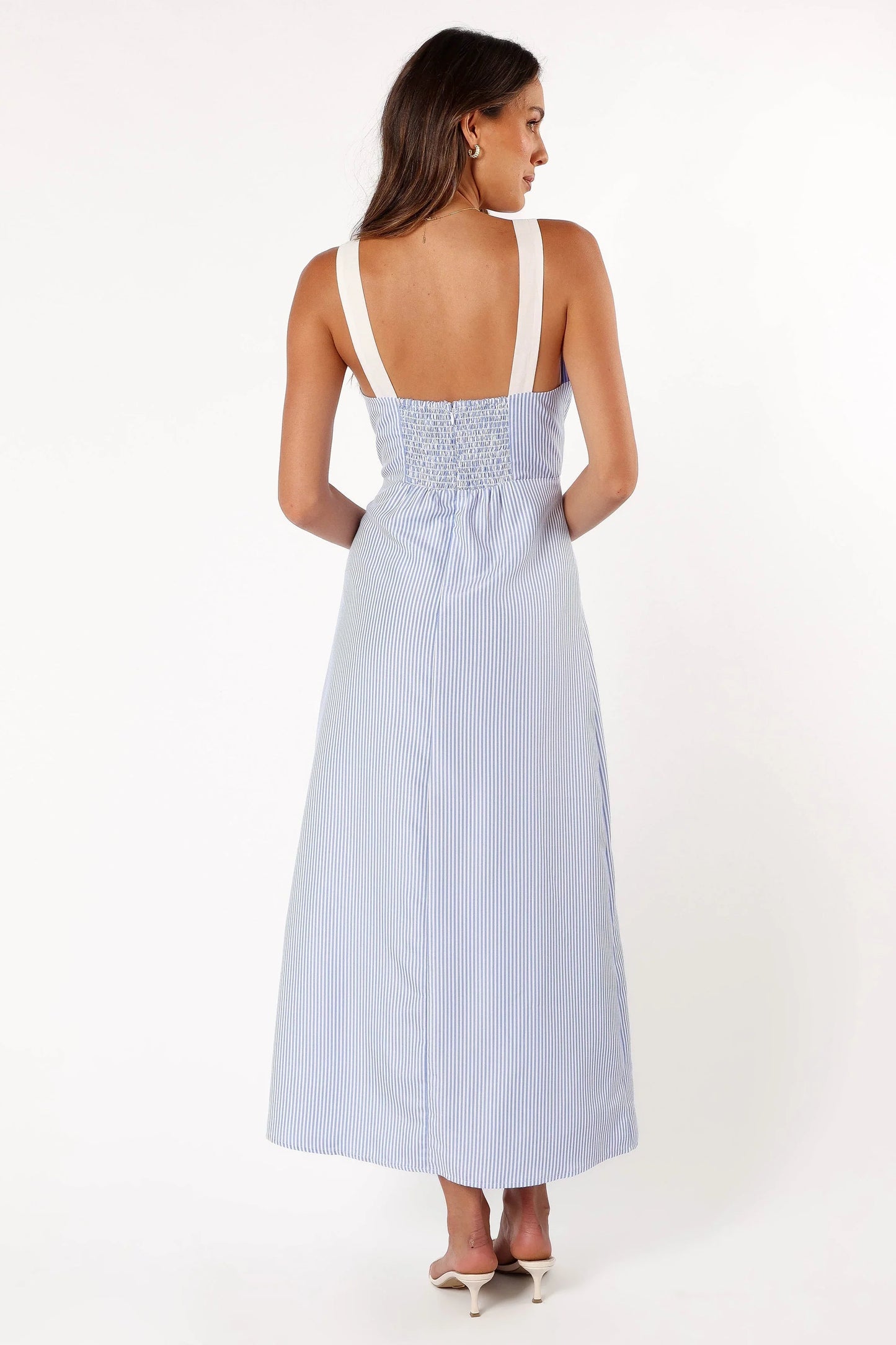 Bailee Maxi Dress Blue Stripe