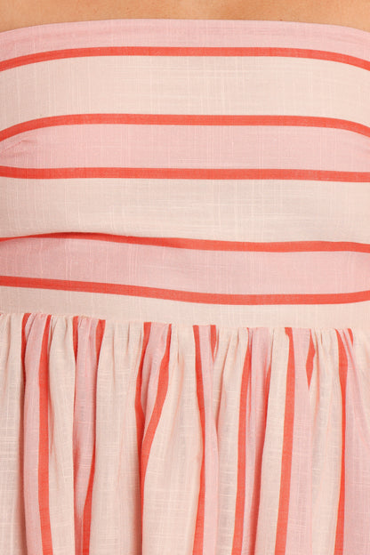 Odessa Maxi Dress Pink Stripe