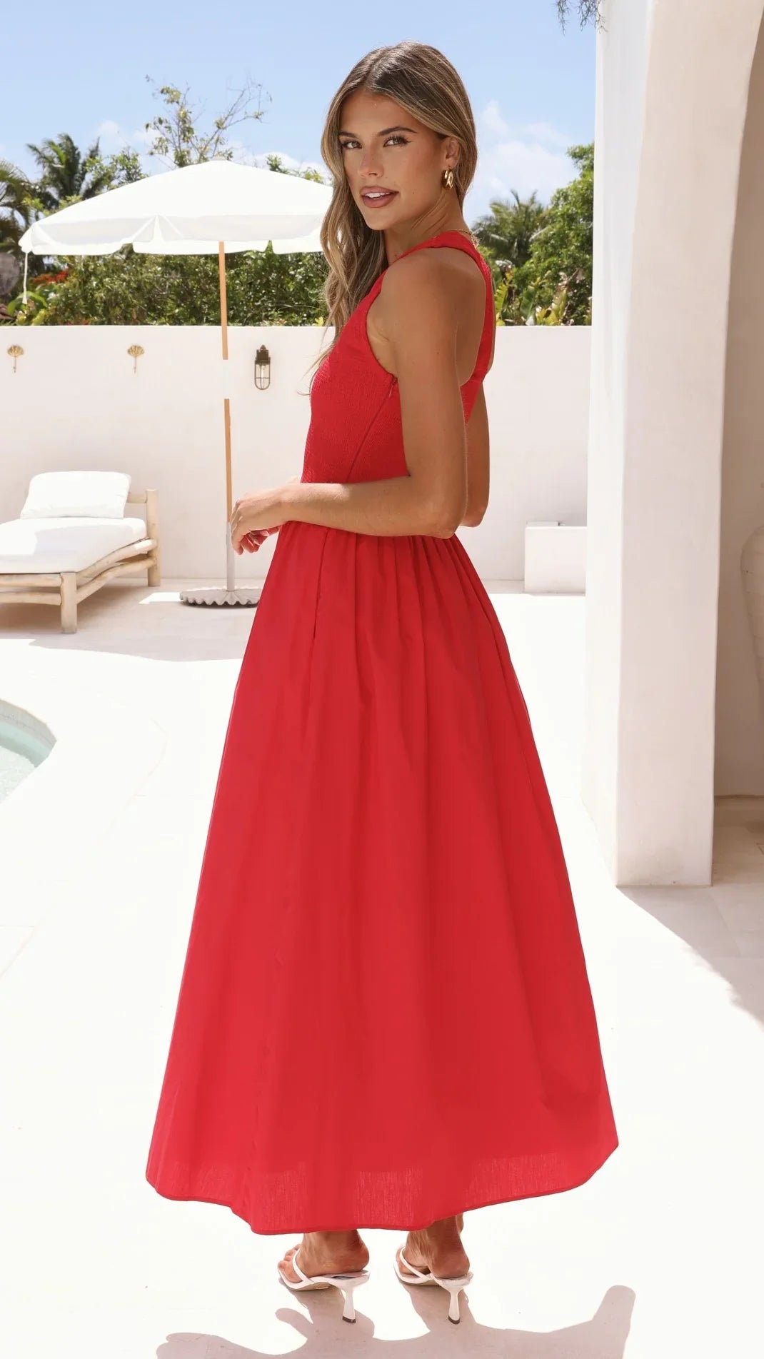 Maia Maxi Dress Red