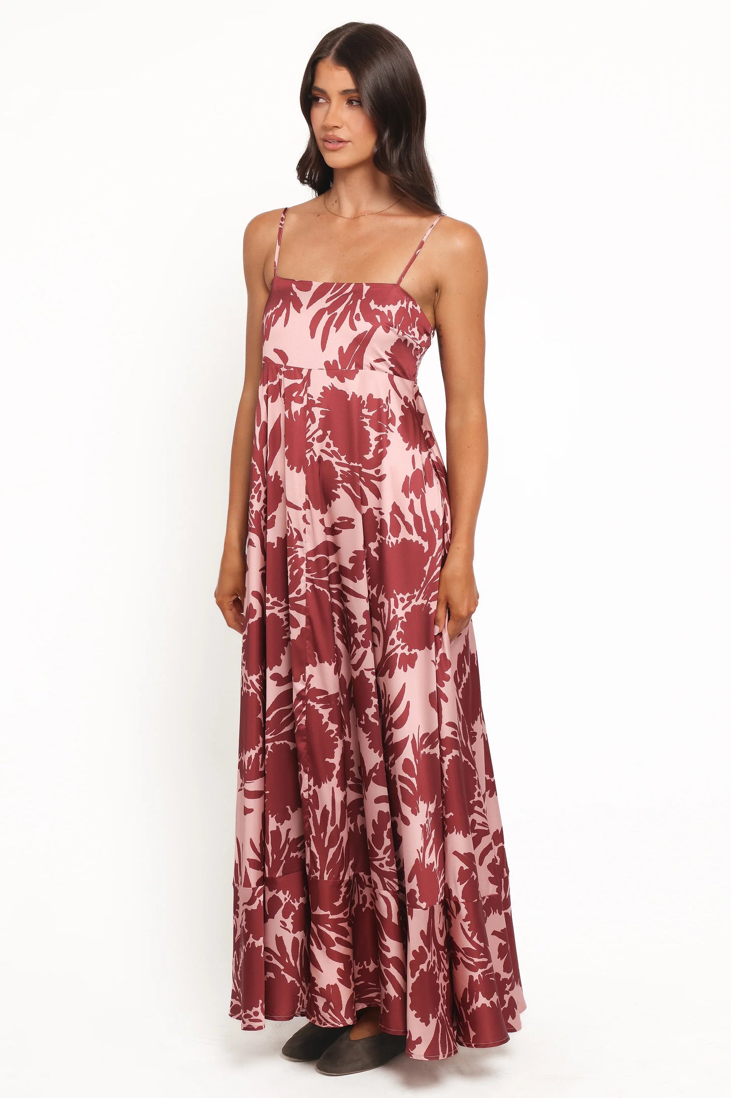 Elanor Maxi Dress Pale Burgundy