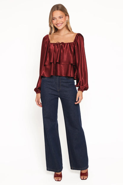 Janina Blouse Wine