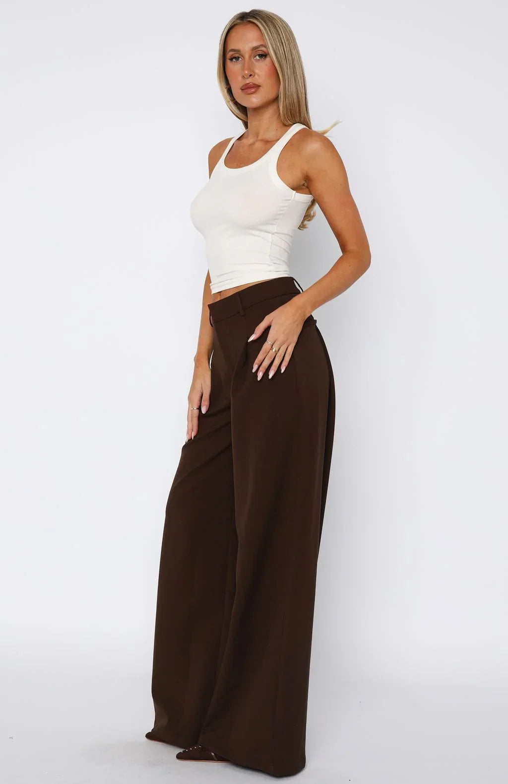 Its Now Or Never Pants Chocolate