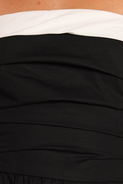 Marais Strapless Midi Dress Black