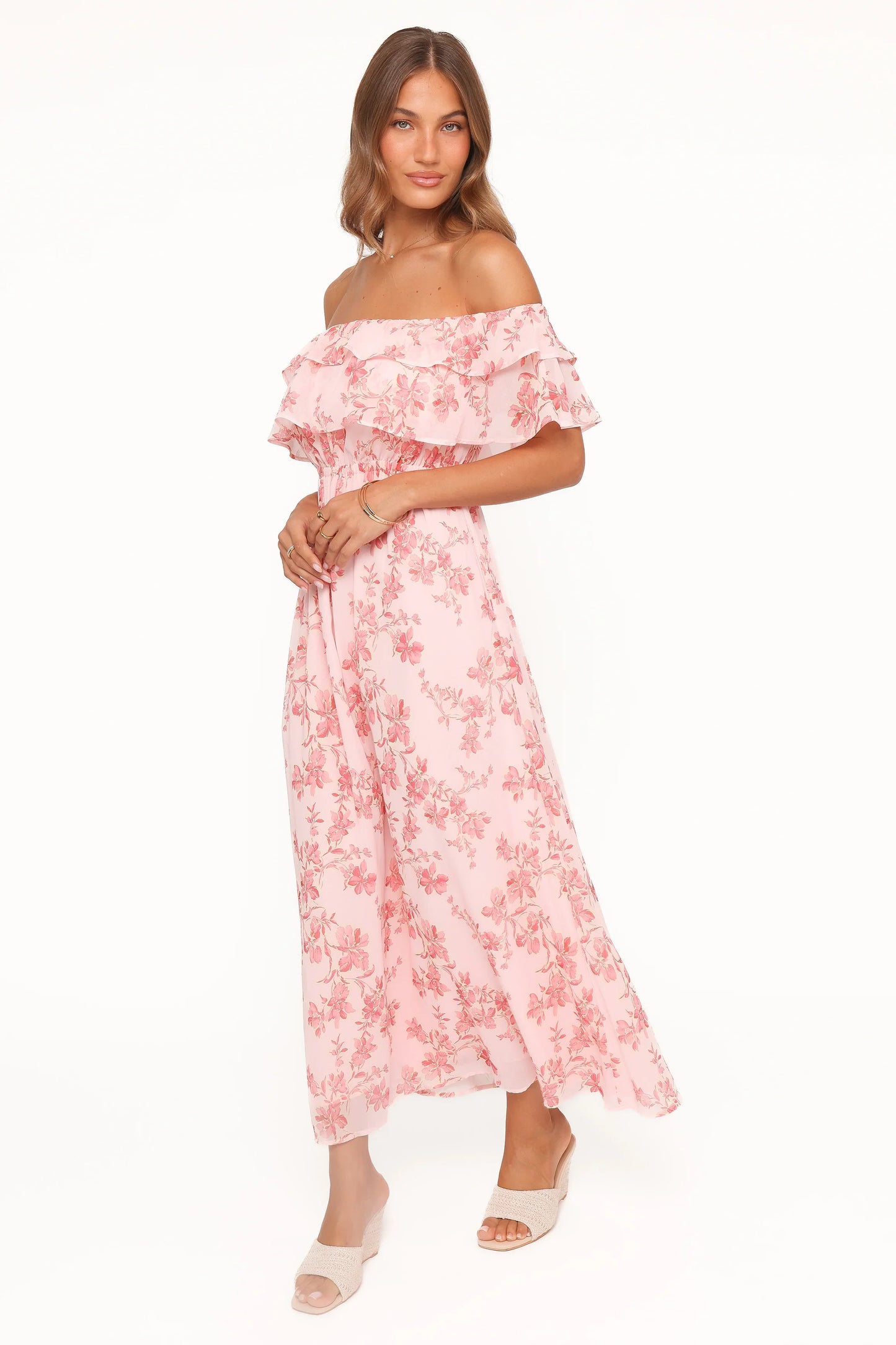 Majesty Maxi Dress Rose Pink Floral