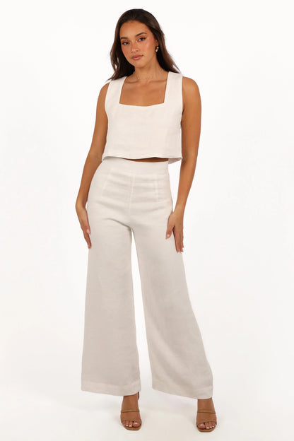 Devlin Top Cloud White