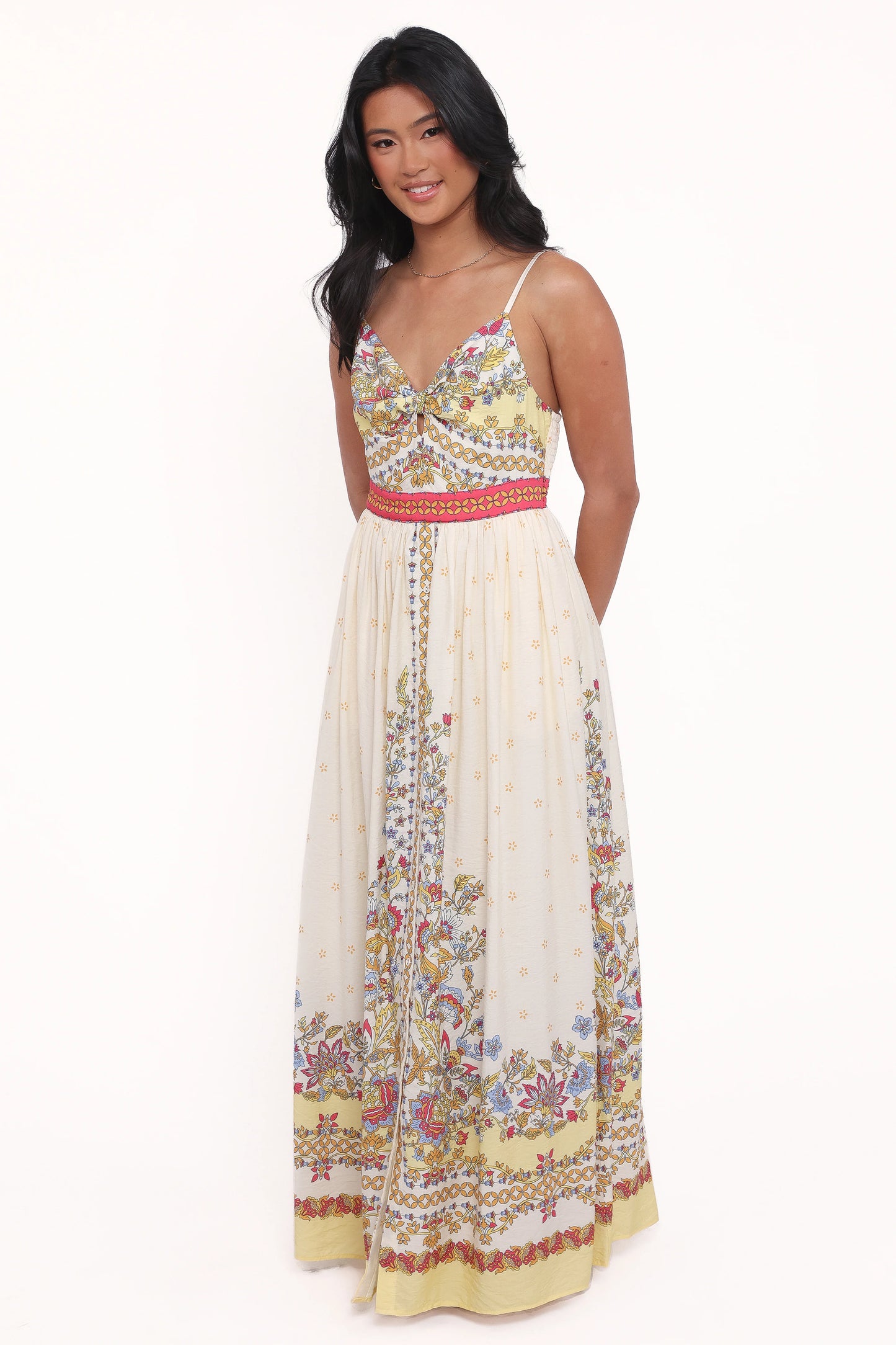 Caelia Maxi Dress Yellow Multi