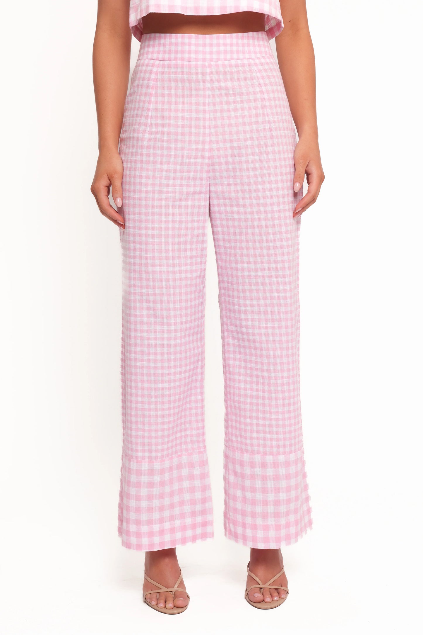 Devlin Cotton Pant Pink Gingham