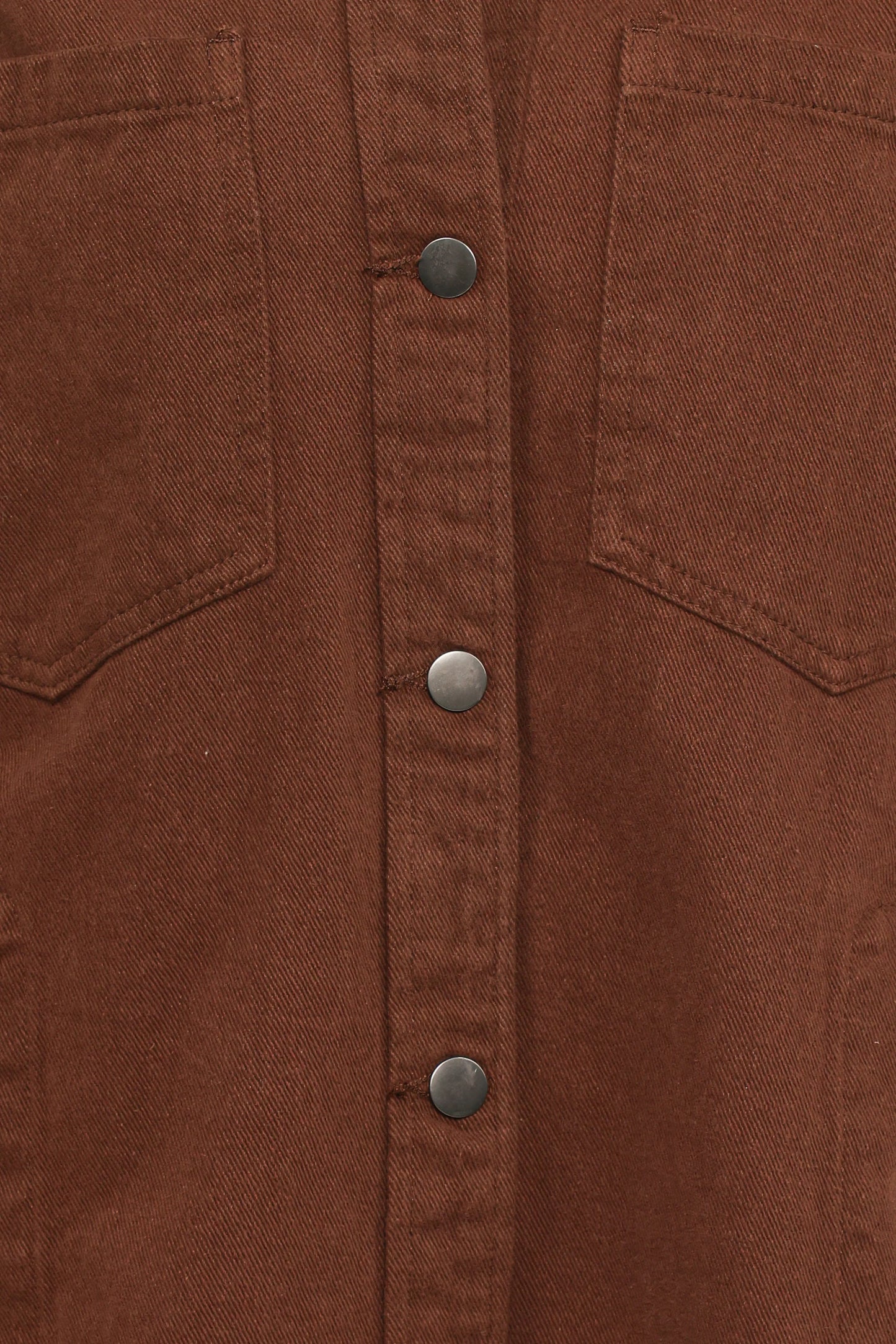 Toto Denim Shacket Chocolate Brown