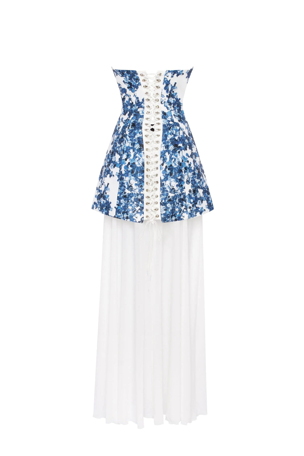 2 in 1 blue hydrangea mini with a detachable underskirt