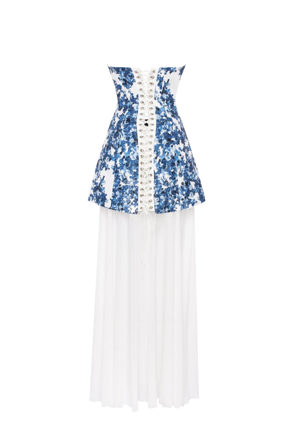 2 in 1 blue hydrangea mini with a detachable underskirt