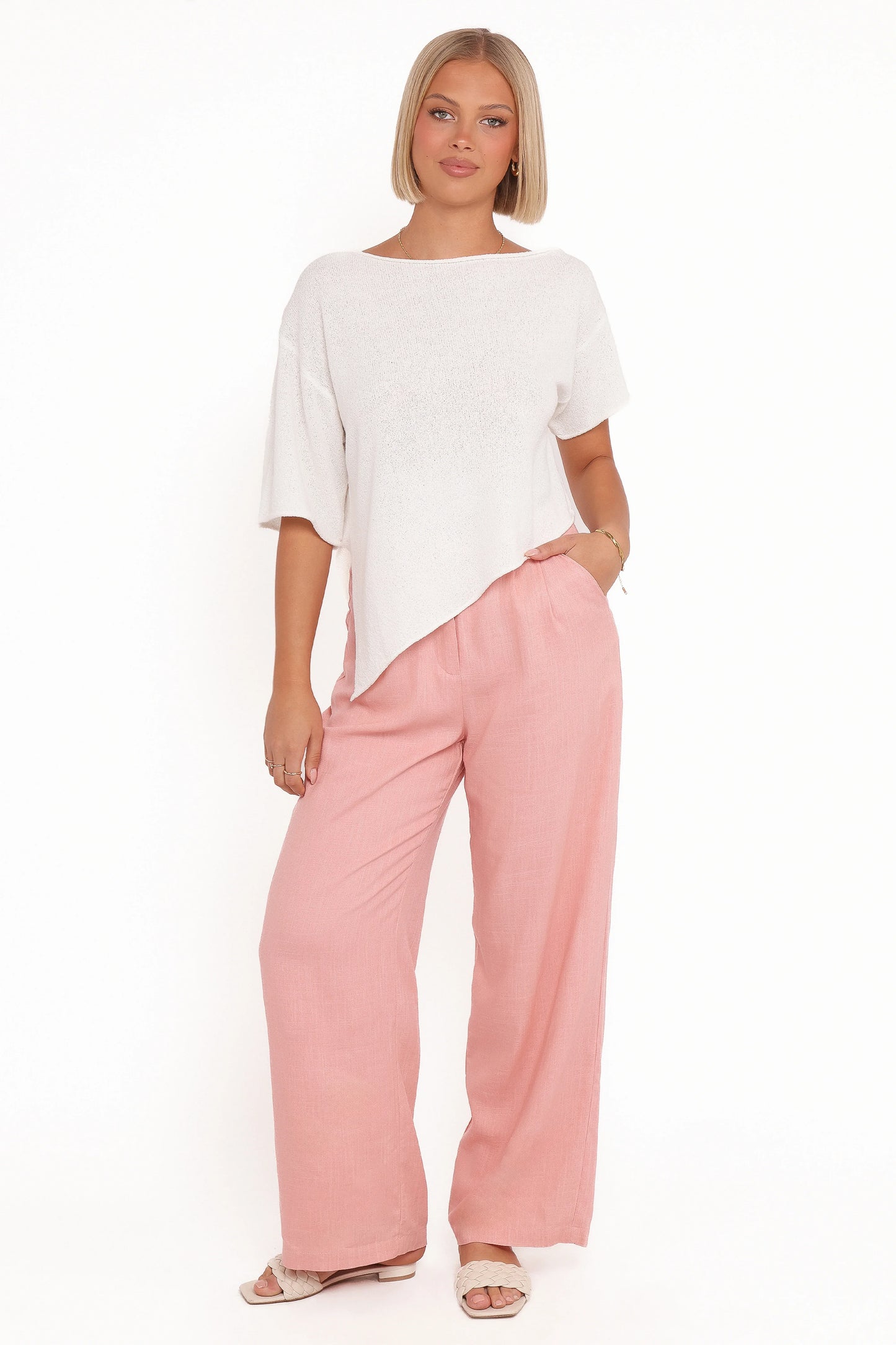 Dean Linen Pants Light Pink