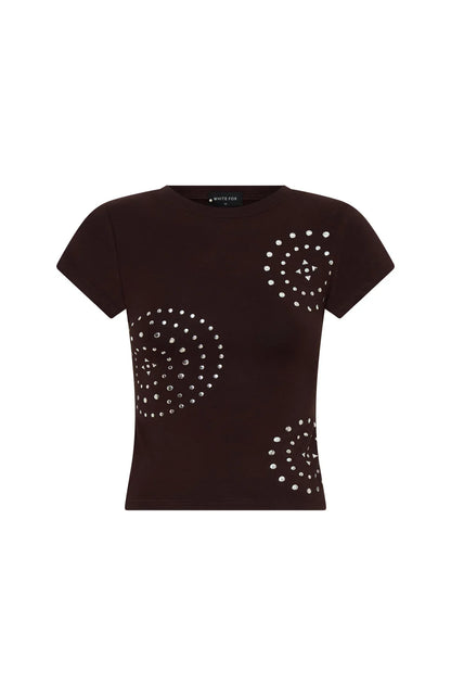 It Will Work Out Studded Top Dark Chocolate