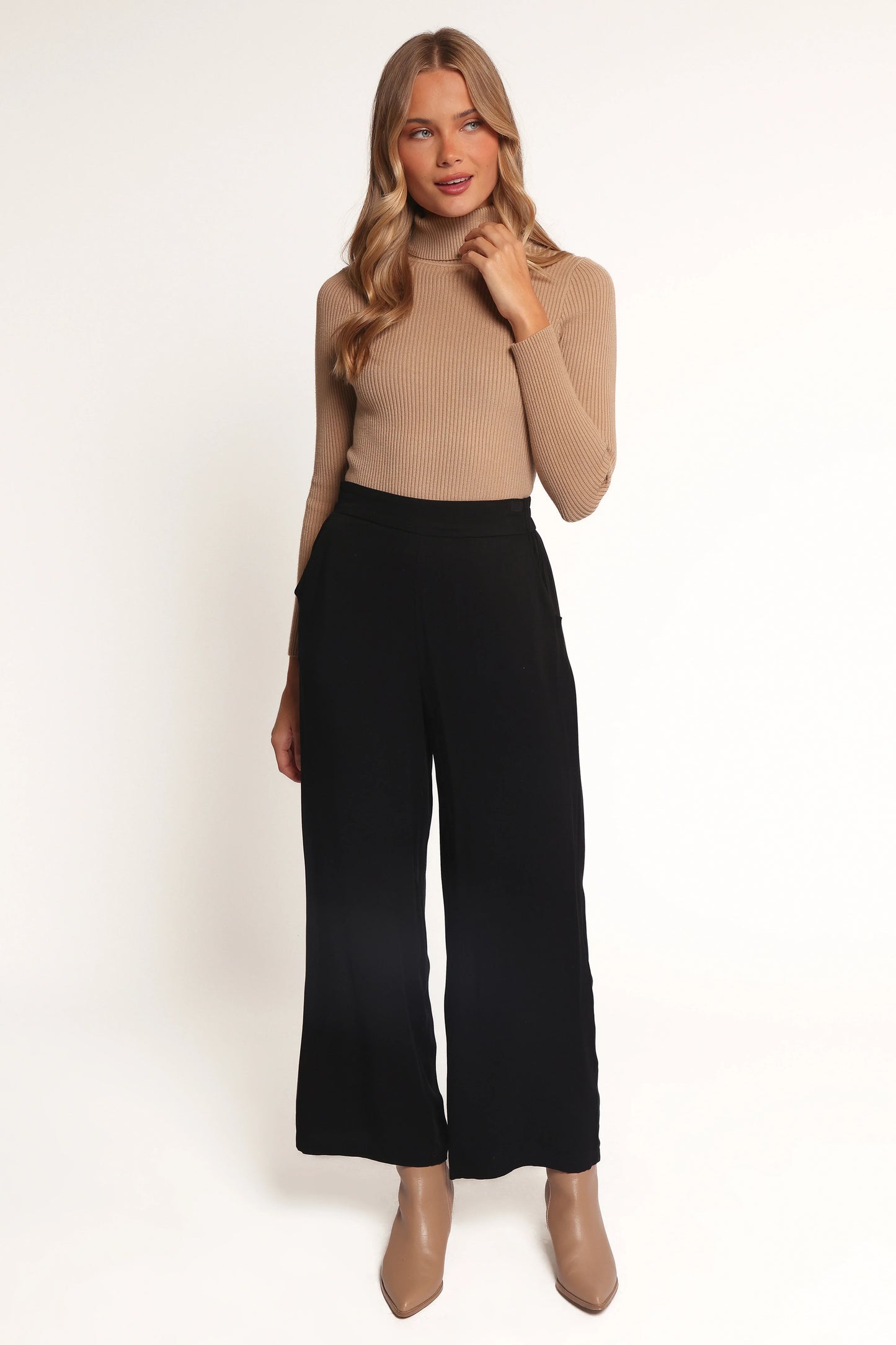 Rissa Wide Leg Pant Black