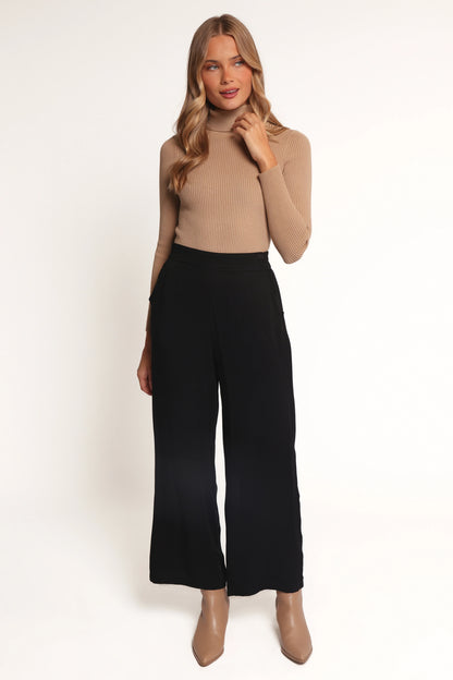 Rissa Wide Leg Pant Black