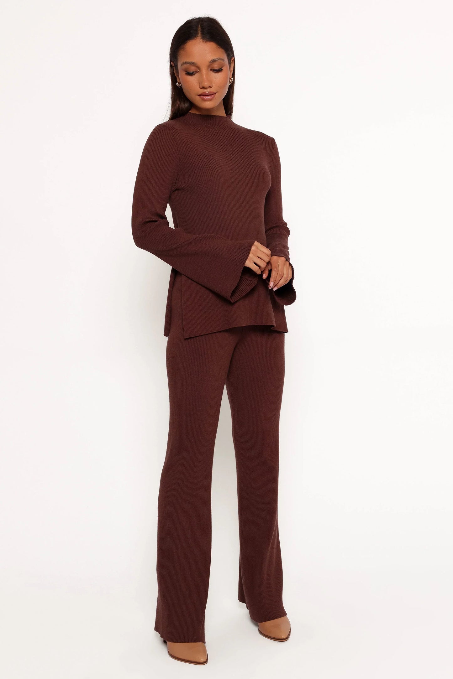 Adrienne Knit Pant Chocolate