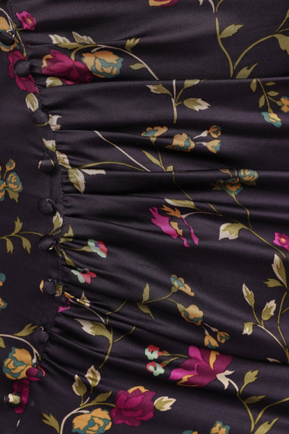 Lisbeth Midi Dress Midnight Floral