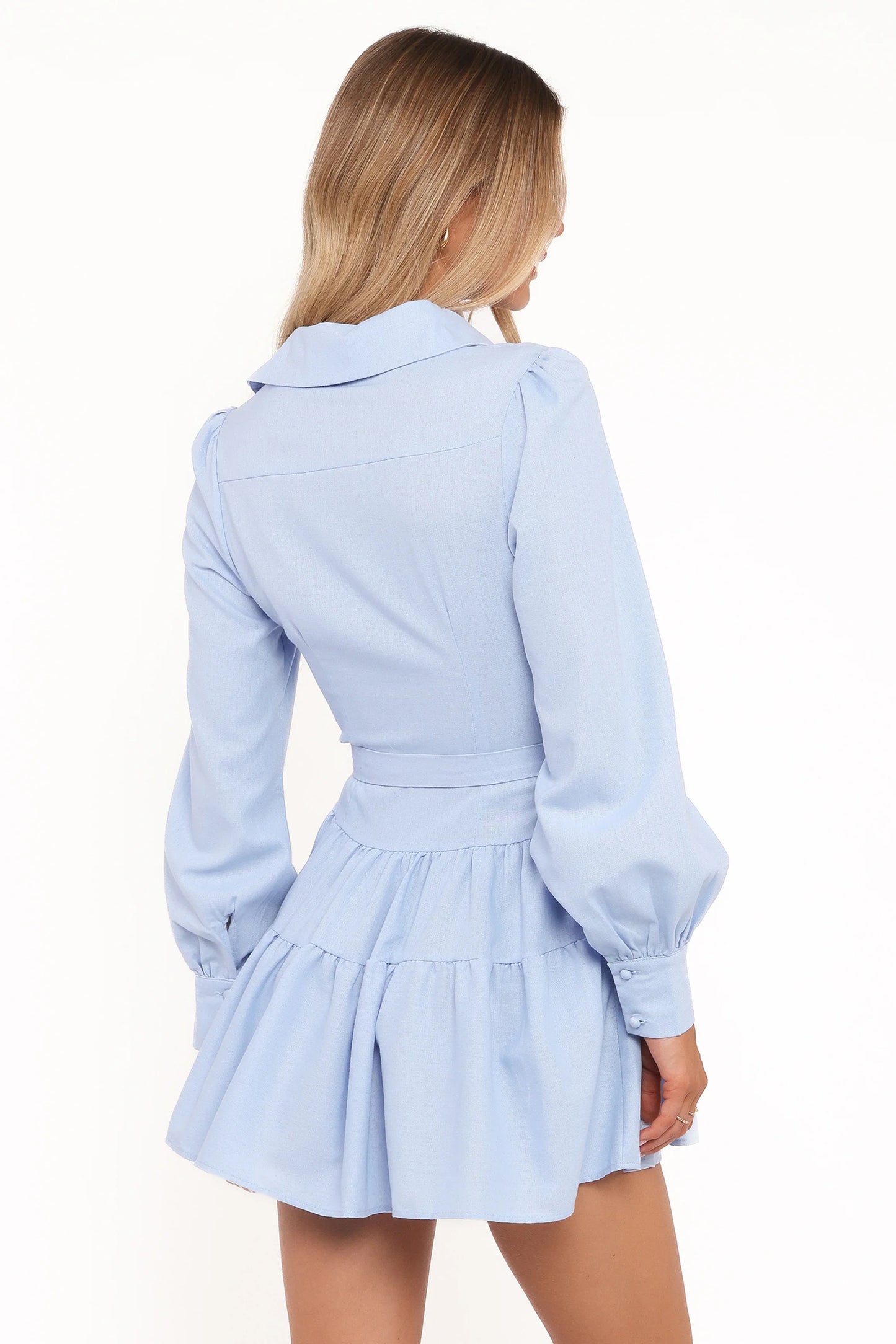 Diantha Long Sleeve Mini Dress Blue