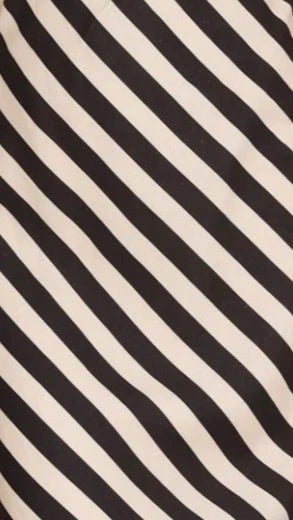 Ellery Maxi Dress Black Beige Stripe