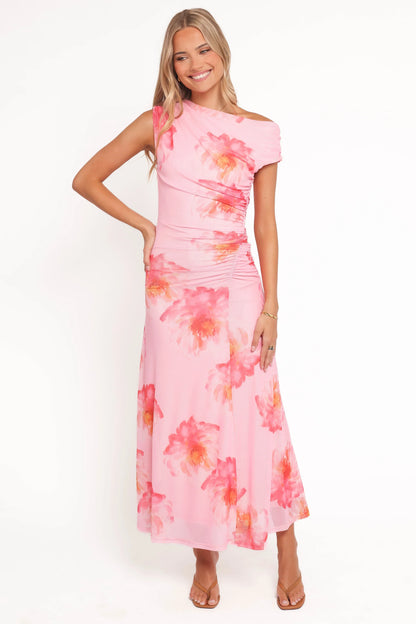 Talyne Maxi Dress Pink Floral