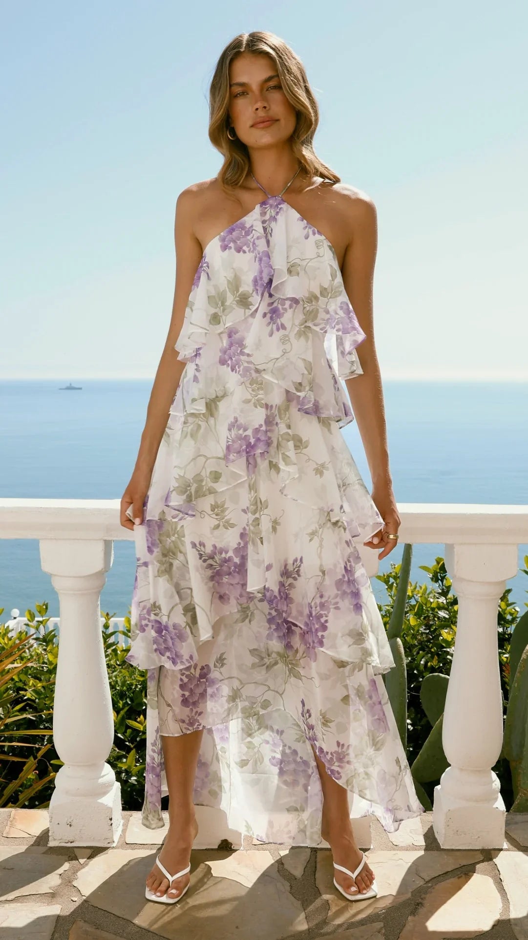 Soho Maxi Dress Lilac Floral