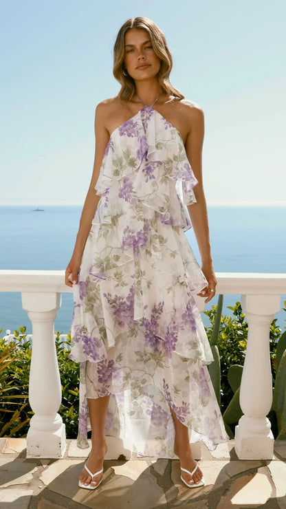 Soho Maxi Dress Lilac Floral