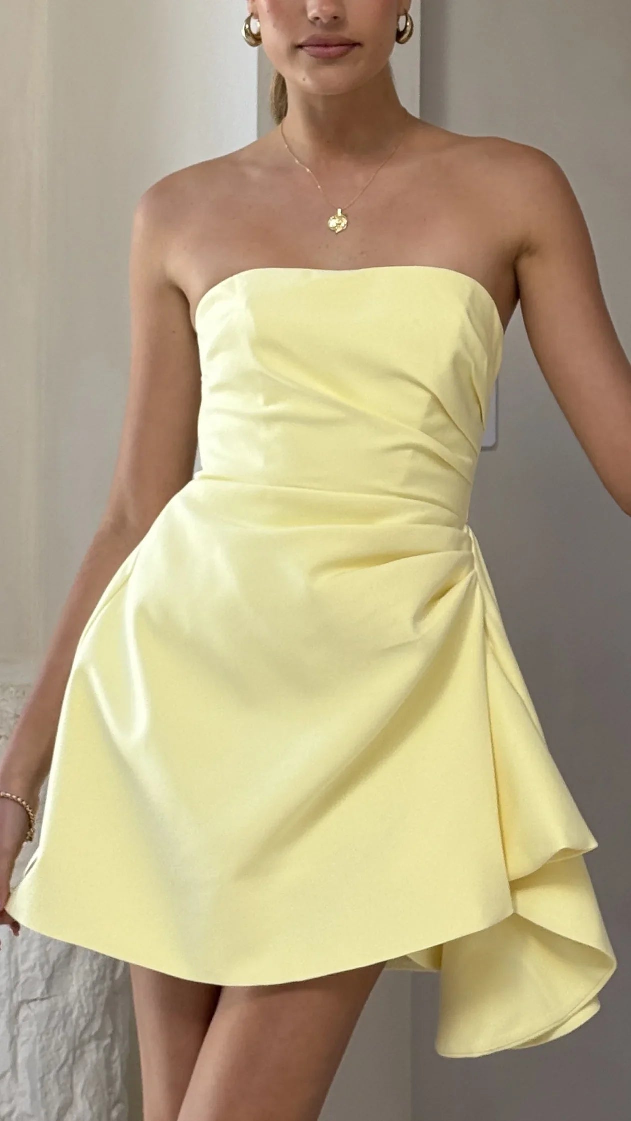 Hanae Mini Dress Yellow