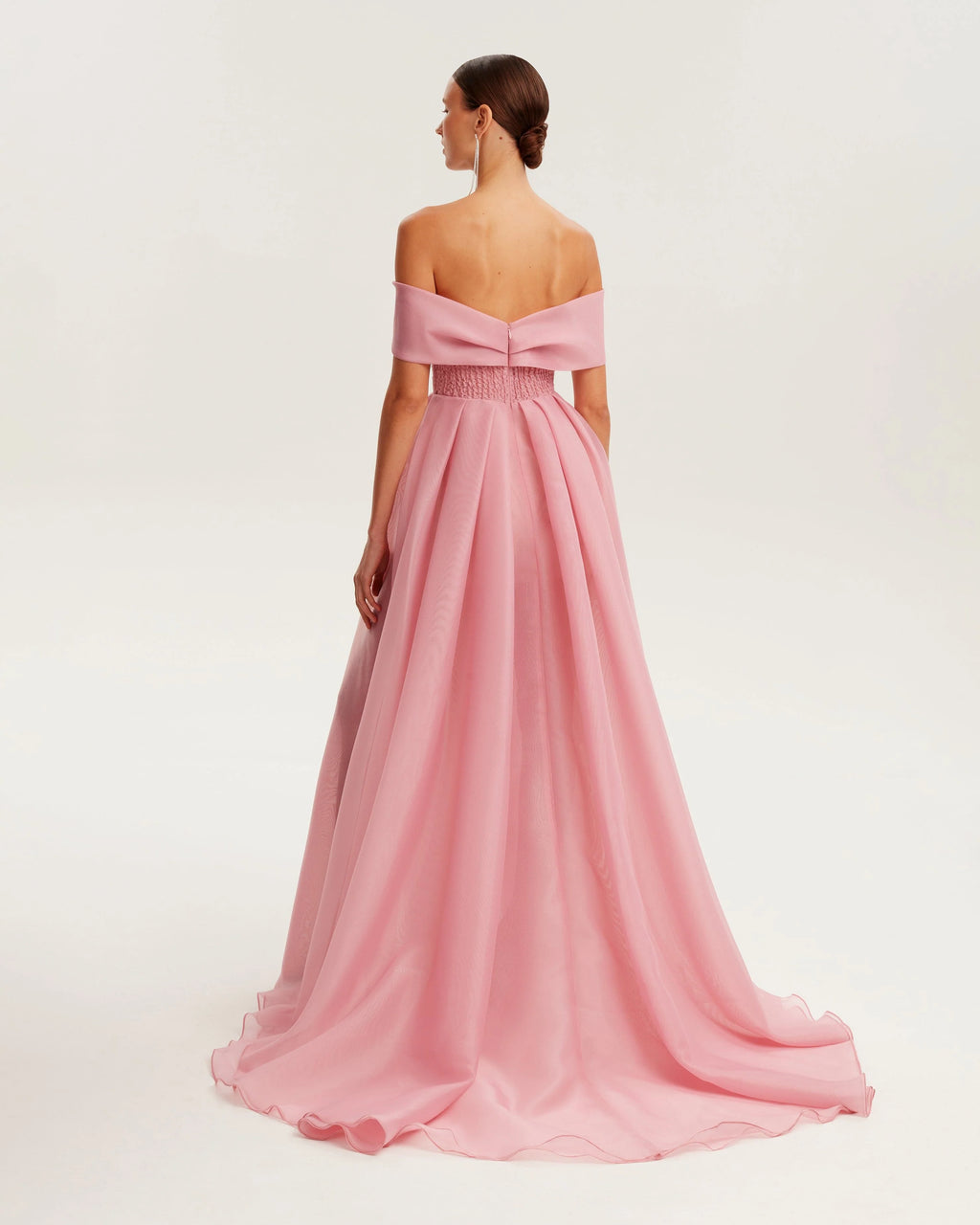 Sophisticated off the shoulder misty rose maxi dress Garden of Eden