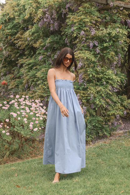 Josie Maxi Dress Cornflower Blue