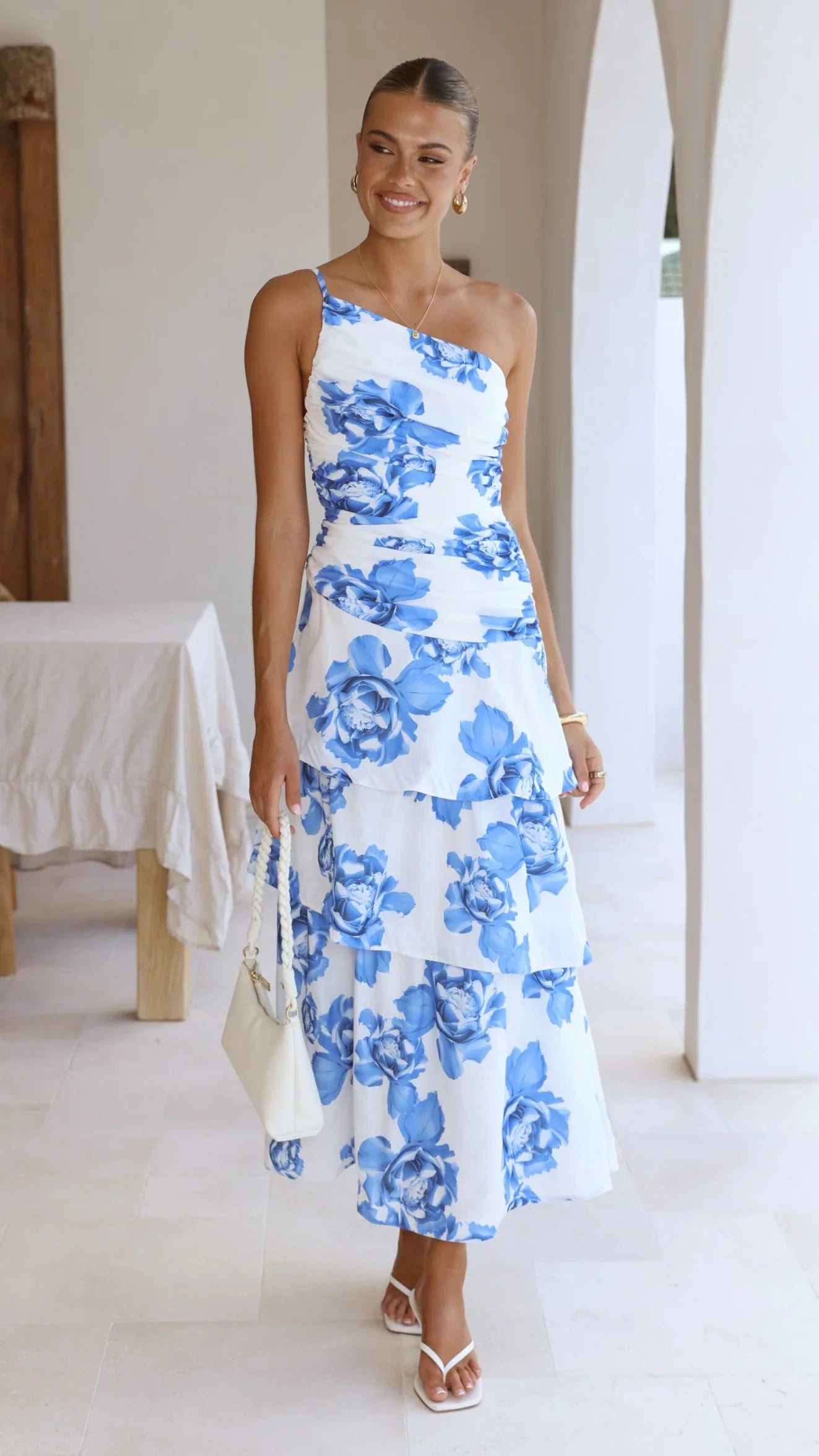 Nalani Maxi Dress Blue Floral
