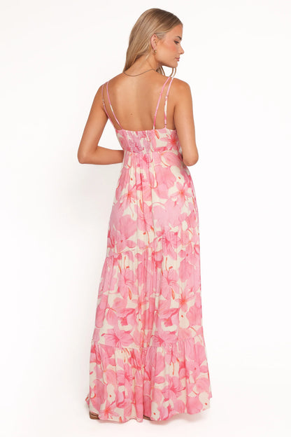 Forbes Maxi Dress Pink Floral