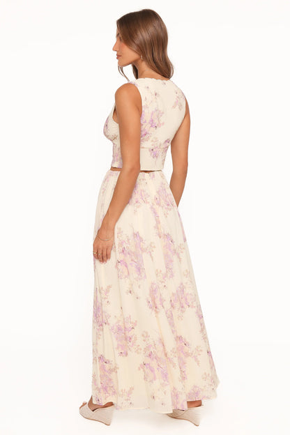 Tinsley Maxi Skirt Lavender Floral