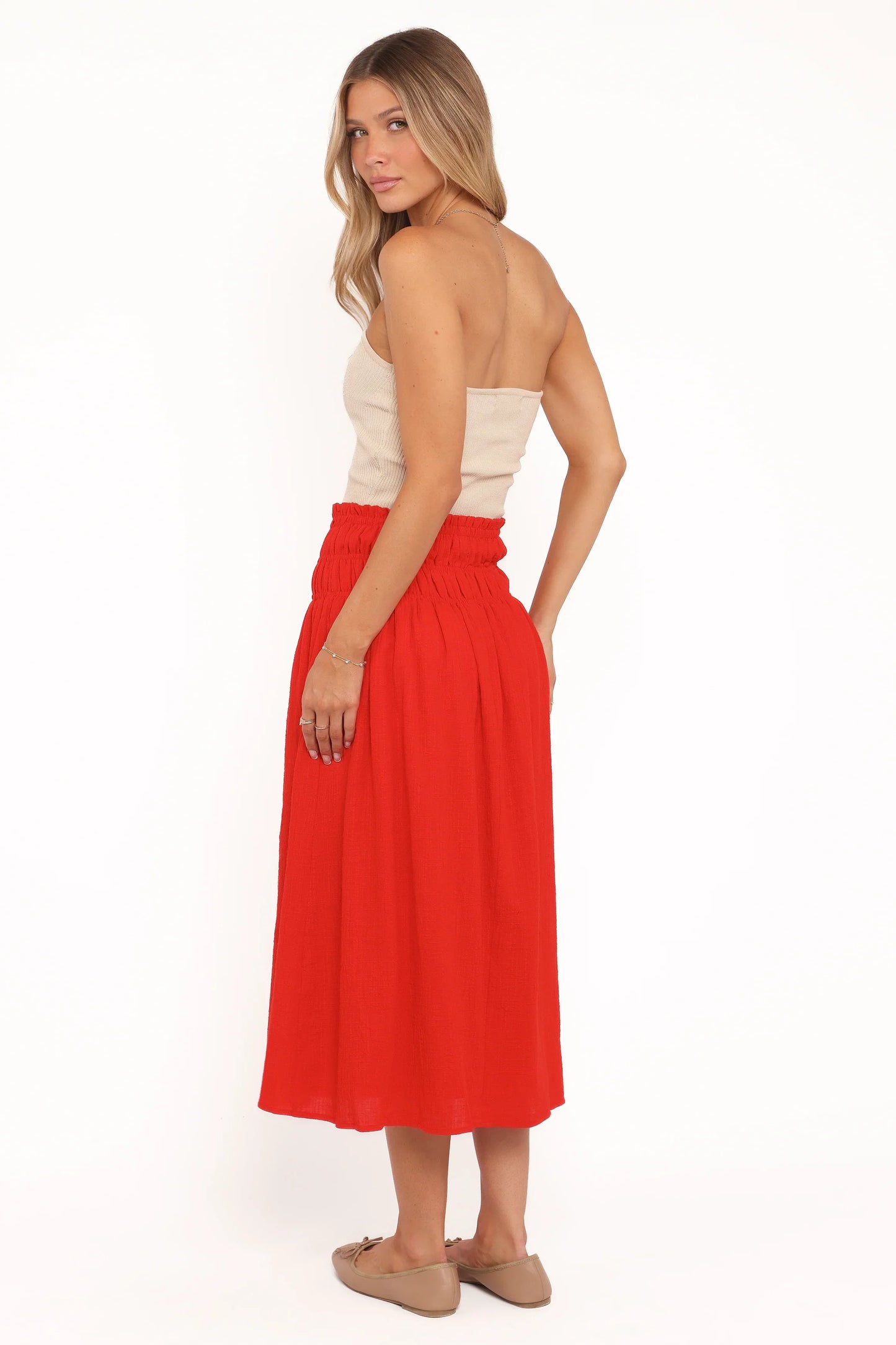 Mattea Maxi Skirt Red