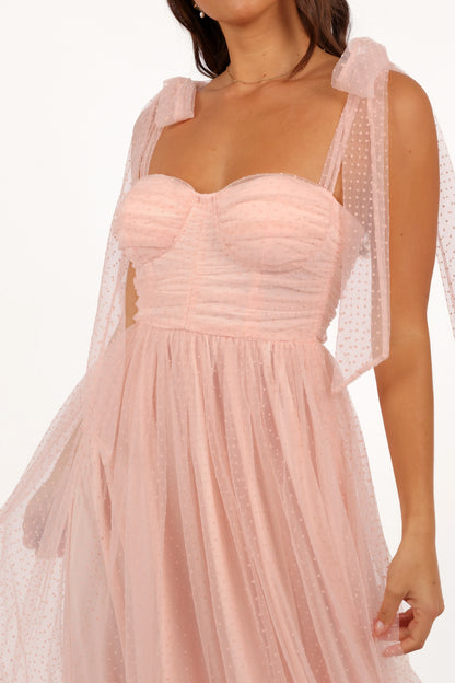 Floret Midi Dress Petal Pink