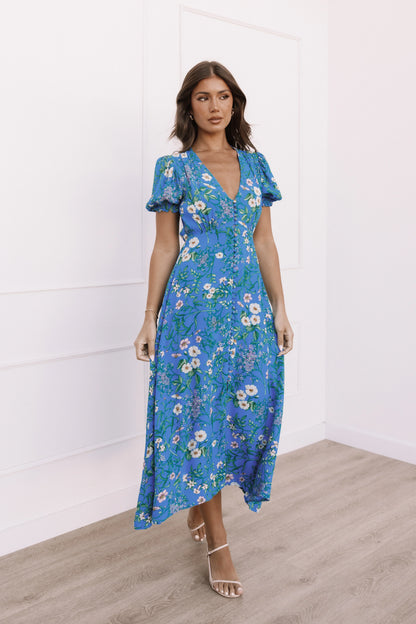 Brax Floral Dress Blue Ivy