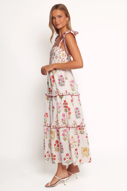 Aurelia Maxi Dress White Floral