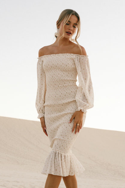 Sara Midi Dress Tiny Blooms