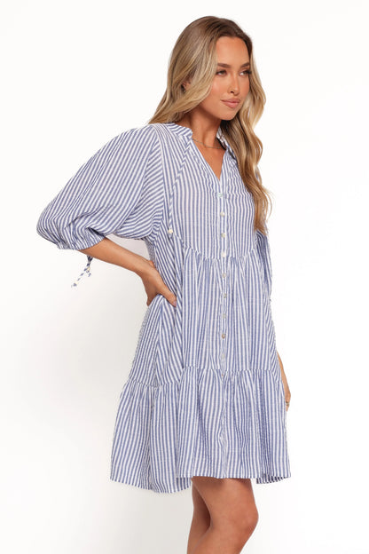 Arden Mini Dress Blue Stripe